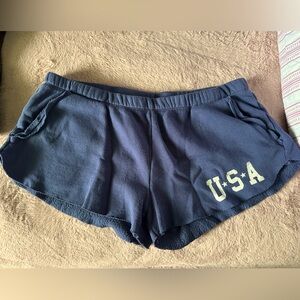 Navy USA Women's Lounge Shorts